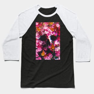 Pinkish Flowers Baseball T-Shirt